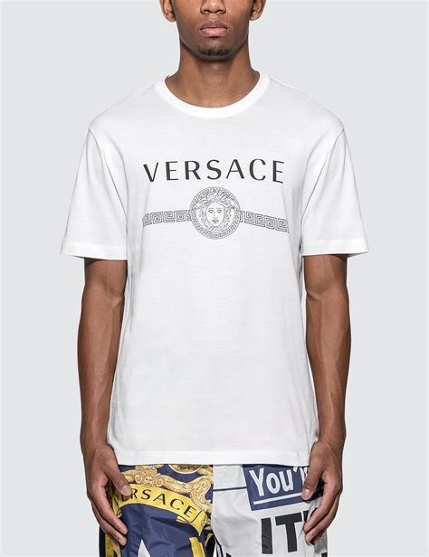 versace t shirt damen weiß|Versace tee shirts for men.